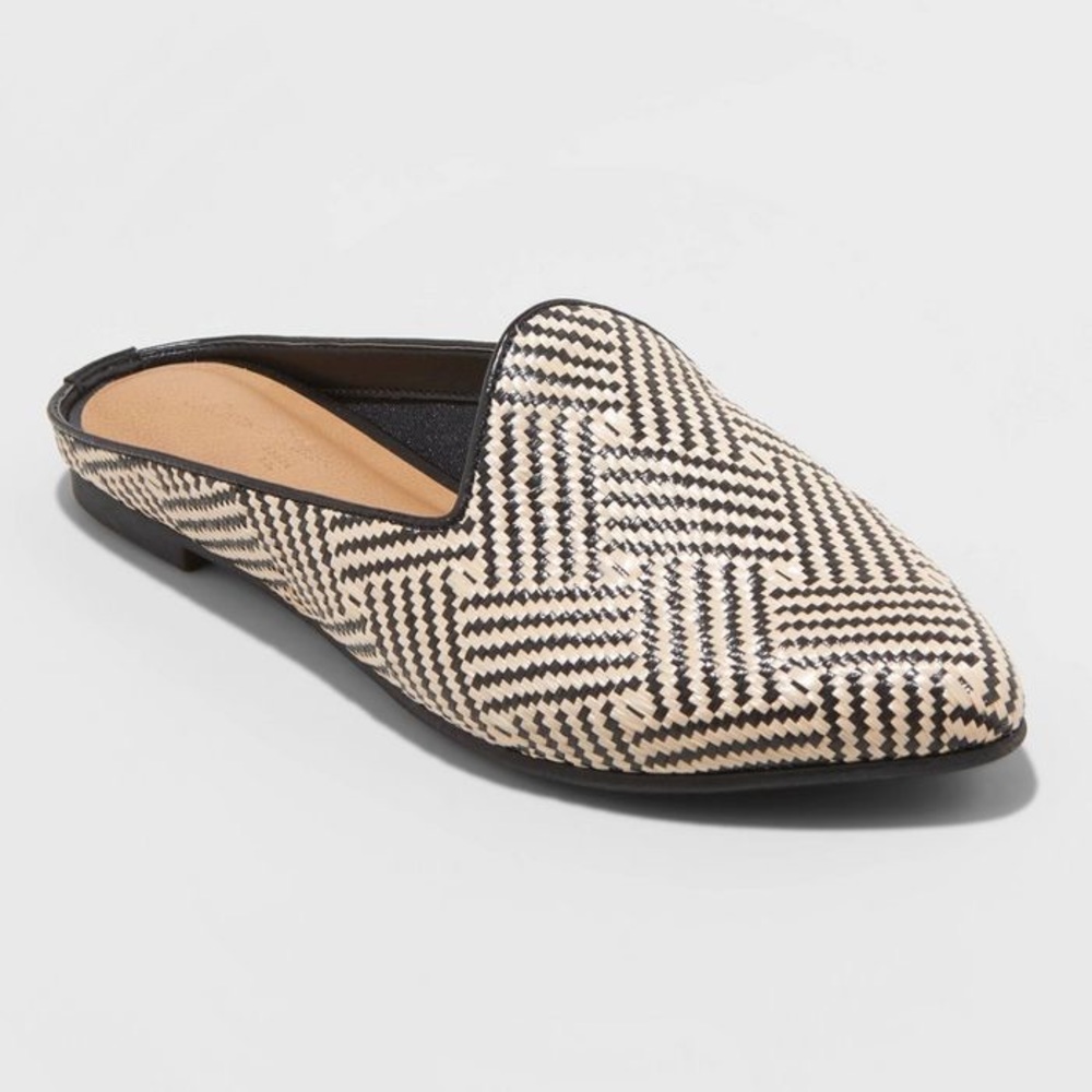 Natural Violet Mules